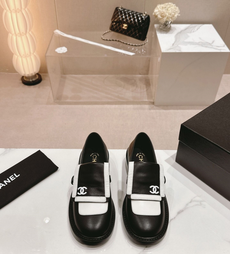 Ch*el leather shoes